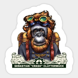 Sebastian "Crash" Cluttermuck Sticker